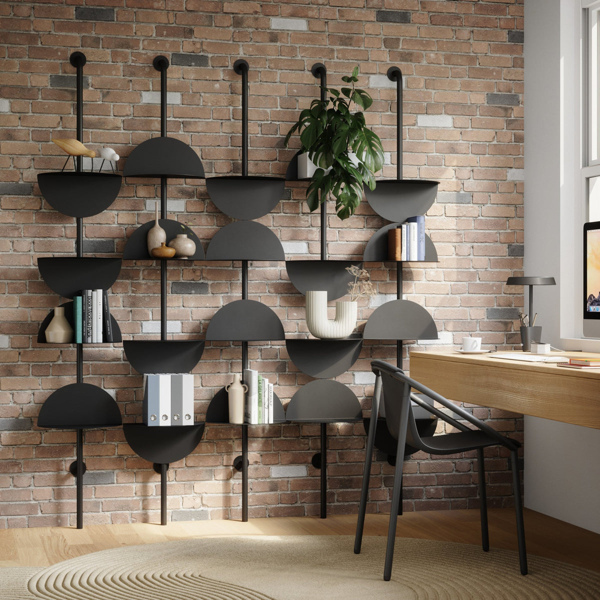 Adjustable Standing Shelf – Modular Floor Storage Rack with Removable Shelves for Living Room, Bedroom & Office