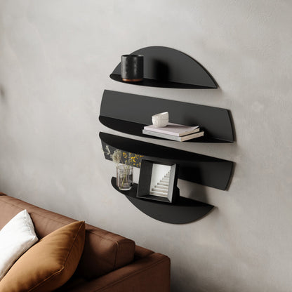 Wall Shelves – Modern Floating Wall Shelf Set for Living Room, Bedroom, Bathroom & Office Storage