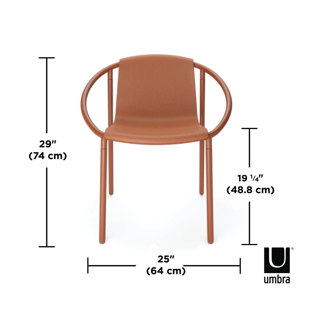 Ringo Chair – Minimalist Round-Back Accent Chair, Stylish Lounge Seating for Living Room, Nursery, Dorm & Home Office