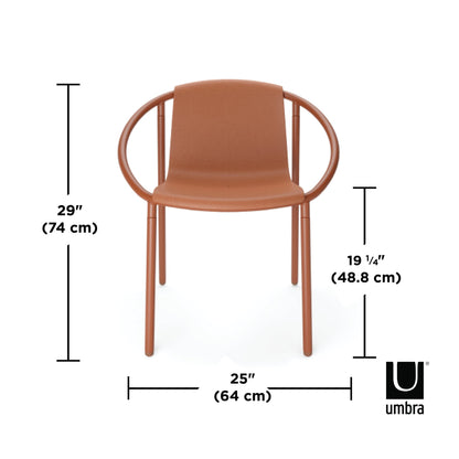 Ringo Chair – Minimalist Round-Back Accent Chair, Stylish Lounge Seating for Living Room, Nursery, Dorm & Home Office