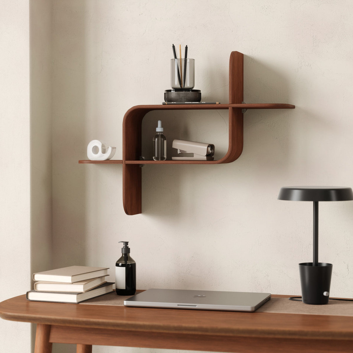 Montage Wall Shelf – Modular Hexagon Floating Shelves Set, Geometric Wall Display for Plants & Decor