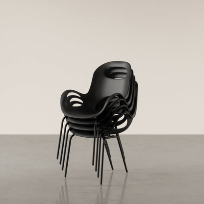 Modern Ergonomic Accent Chair with Curved Backrest, Comfy Upholstered Lounge Armchair for Living Room, Bedroom & Office
