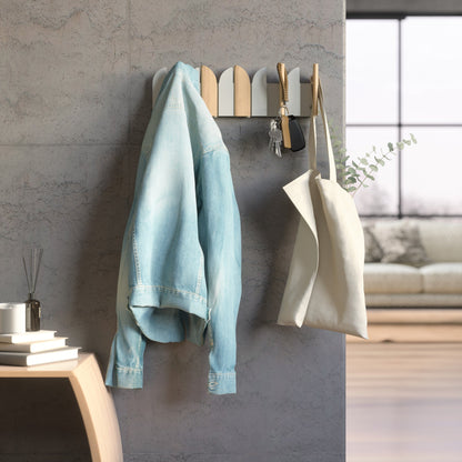 Rustic Western-Style Coat & Hat Rack, Vintage Cast Iron Wall Hooks for Entryway, Mudroom & Cabin