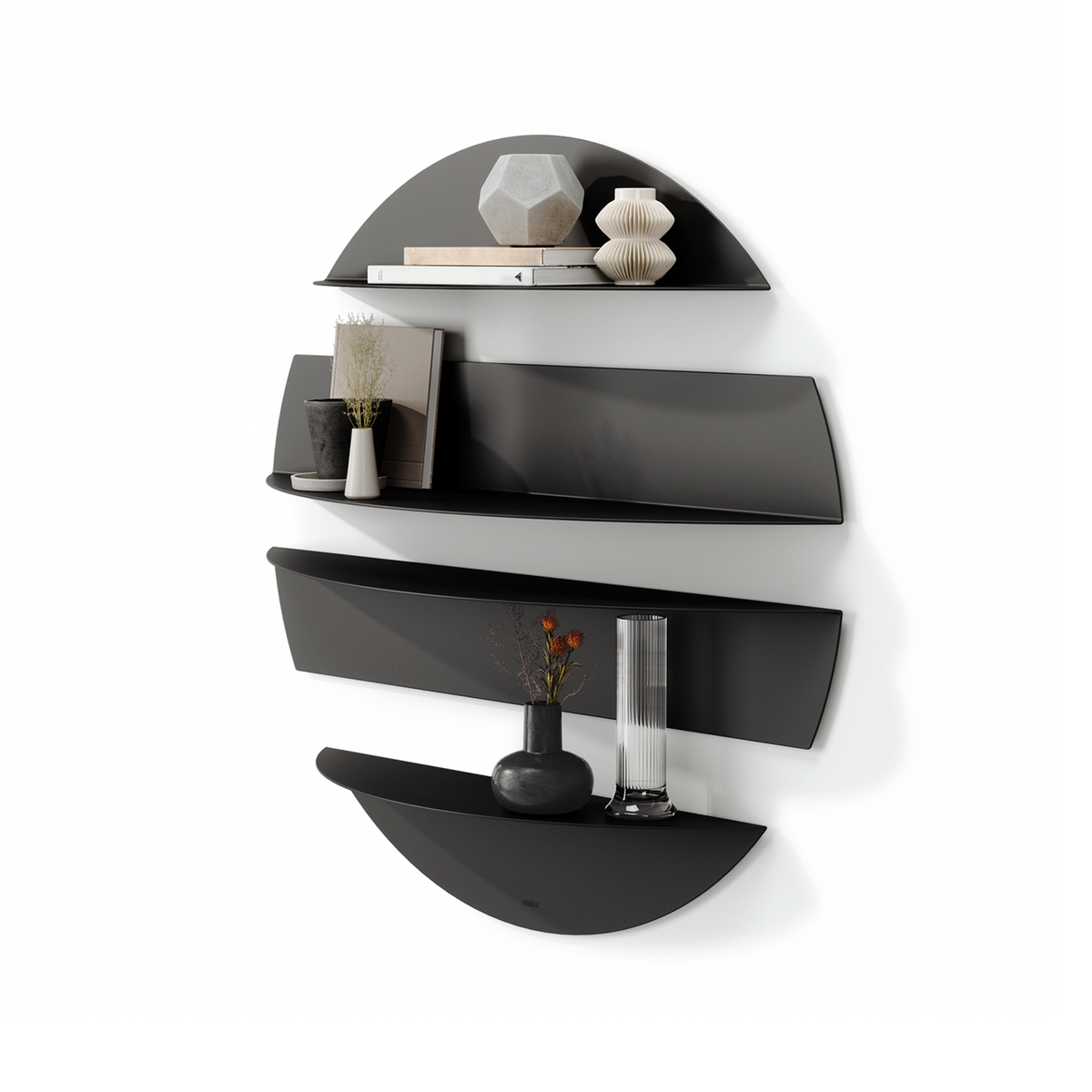 Wall Shelves – Modern Floating Wall Shelf Set for Living Room, Bedroom, Bathroom & Office Storage