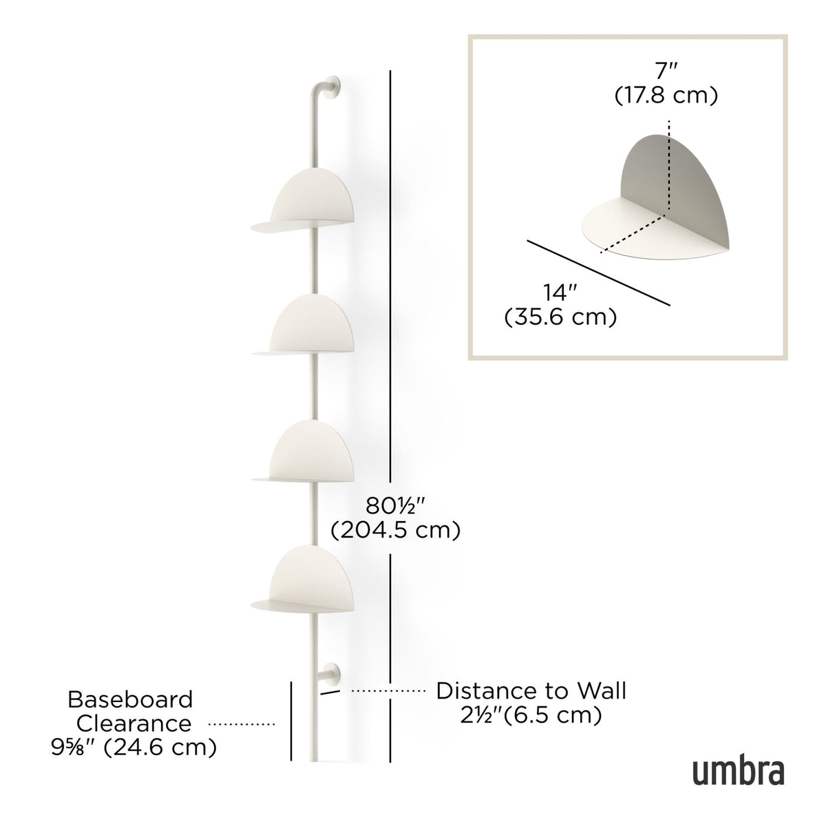 Adjustable Standing Shelf – Modular Floor Storage Rack with Removable Shelves for Living Room, Bedroom & Office