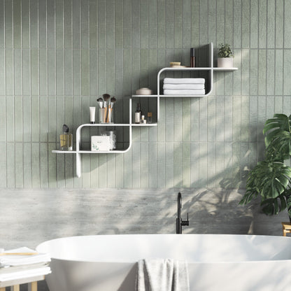 Montage Wall Shelf – Modular Hexagon Floating Shelves Set, Geometric Wall Display for Plants & Decor
